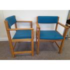 Pair of Oak Danish Carvers